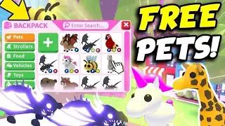 GIVEAWAY! 🎁 Getting FREE PETS in ADOPT ME! 🐲 (Real) 🔴 Roblox Live 