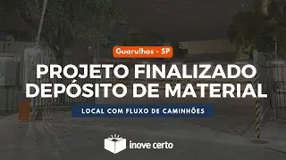 Controle de acesso com fluxo de caminhões, entrada e saída.