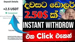 Earn 2.5  usdt daily  | earn usdt binanace  | usdt sinhala | e money srilanka 🤑 earn money online 💰