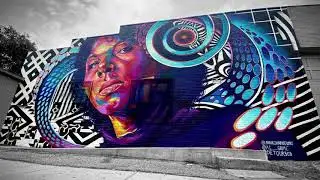 Colfax Canvas: Projection Mapping: Detour - AL Grime - Anna Charney Mural with WAVEFORM.EXP
