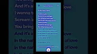 in the name of love #spedup #bestspedup #beberexha #lyricvideo