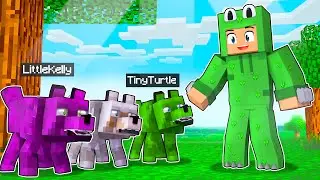 Playing Minecraft but we've turned into DOGS!