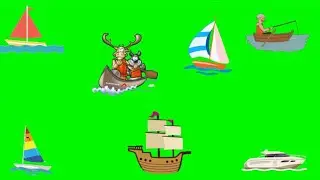 Boat Green Screen Animation