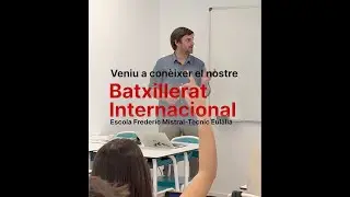 Oferta educativa: Batxillerat Internacional