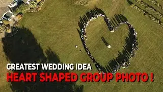 Best wedding idea, HEART SHAPED GROUP PHOTO | Marek Sarosiek Films
