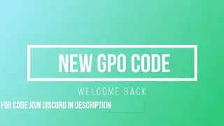 New Gpo Private Server -Code