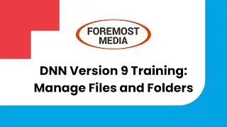 DNN Training: Manage Files and Folders - DNN v.9