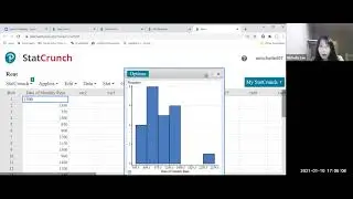 StatCrunch: Histogram
