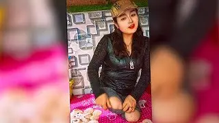 Cute Amputee Girl Playing with Her Stumps
