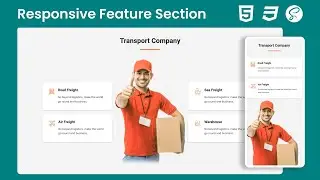 Responsive Feature Section Design Tutorial with HTML & CSS