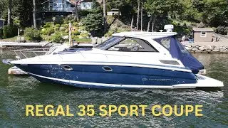 REGAL 35 SPORT COUPE IN EXCELLENT CONDITION. EXPLORE THIS YACHT!
