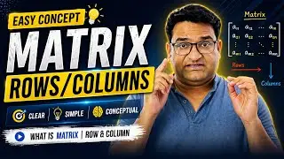 Matrix, Rows & Columns | 9th Class Maths | Urdu/Hindi | FBISE & BISERWP | Khurram Shehzad Mughal