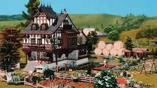 Medieval Family House 🍄 The Sims 4 - Stop motion speed build (No CC)