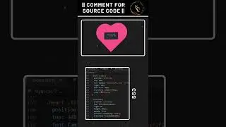 I love You Animation 😍 || HTML CSS JS || 