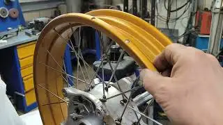 Регулировка положения ободов колес BMW GS.