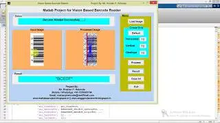 Barcode Reader Using Image Processing Matlab Project with Source Code