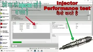 How to Do fuel injector performance test of BS4 Cummins Engine