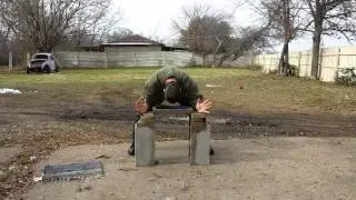 Breaking a single brick with my head.