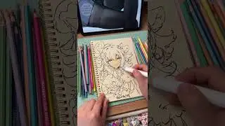 Painting art chacracter game Genshin Impact  