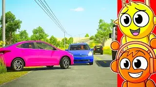 Sprunki Reacts to REALISTIC CAR CRASHES! (BeamNG Drive)