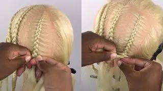 How to do cornrow braids step by step, simple