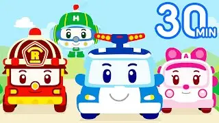 Listen While Taking a Bath with Your Children | +Compilation | Squeaky Clean & + | Robocar POLI TV