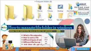 how to manage file folder in windows | window explorer | how to create a file | creating a folder