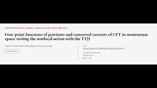 Four-point functions of gravitons and conserved currents of CFT in momentum space: te... | RTCL.TV