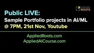 Public LIVE: Sample Portfolio projects in AI/ML