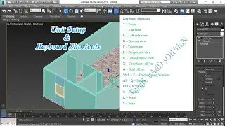 3Ds Max Unit Setup and Keyboard Shortcuts | Tamil |