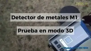 Detector M1 modo 3D con Bobina 45cm