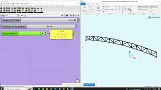 Grasshopper and Sofistik Parametric Truss Design