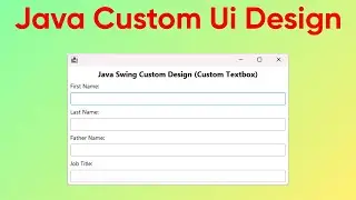 Modern & Custom TextField in Java Swing | Custom UI Design