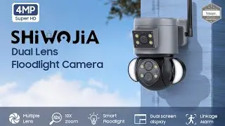 SHIWOJIA 4MP Camera Wifi - App IPC360 Home - Android & iOS - Caméra de surveillance Extérieure