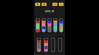 Water Sort Puzzle. Level 33. HD Quality