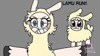 I wanna live meme HUNGRY LAMU backstory (COLLAB with 