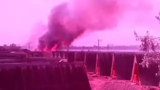 Опять пожар на Симферопольской г.Евпатория 23.06.2018.