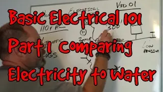 BASIC ELECTRICAL 101 #01 ~  HOW ELECTRICITY COMPARES TO WATER