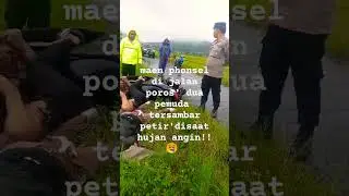 Maen Hp dua pemuda tersambar petir  #beritaterkini #viralshorts