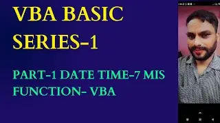 Part- 1 Date Time 7 Mis Function  VBA Lesson- 31 || Excel VBA Date Time