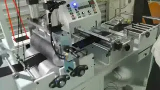 Fully auto back to back velcro tape slitting machine