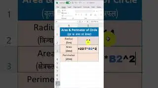 Area & Perimeter of Circle 