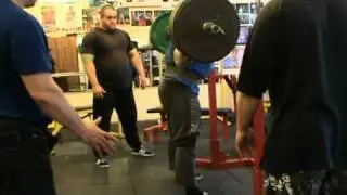 Игорь Гагин / Igor Gagin squat 370kg x 7 with knee wraps