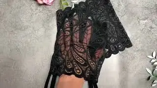 Black crotchless panties (handmade)