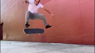 Practicing FRONTSIDE FLIPS