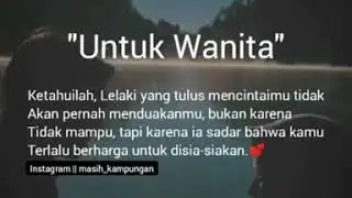 UNTUK WANITA DENGARKAN BAIK BAIK