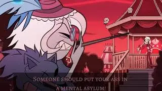 Someone should put your ass in a mental asylum! | Alastor and Susan | Hazbin Hotel | meme