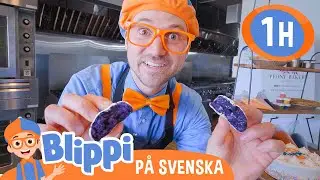 Blippi bakar tårta! - Blippi | Låtar och videor för barn | Moonbug Kids Svenska
