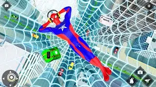 Rope Hero Spider Hero Games Saves the People - Android Gameplay