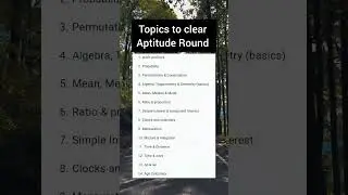 Get ready to clear Aptitude Round 🥳#keshu28 #aptituderound #jobs
